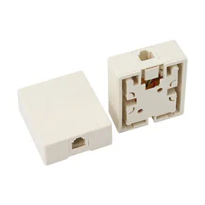 1 cổng RJ11 6p2c Keystone Jack bề mặt điện thoại gắn kết hộp