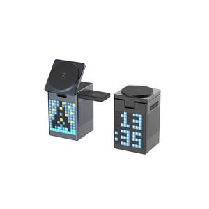 Estación de Carga Inalámbrica 3 en 1 Verona con Pantalla para Altavoz, Carga Rápida de 15W para Teléfono y Reloj - Product Image 4