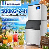 Machine à glace commerciale de 500 kg avec une puissance de 3020 W pour les stations de boissons des magasins de proximité et la production de glace en granulés