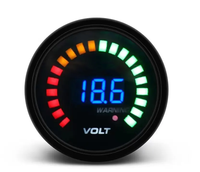 Jauge de voiture de 52mm avec capteur de pression de température d'huile température de l'eau tachymètre de tension jauge de compteur de suralimentation