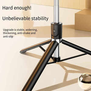 Perche à <span class=keywords><strong>Selfie</strong></span> R1S-L 360° la Plus Vendue avec Lumière LED, Support de Téléphone Portable de Haute Qualité Multi-Fonctions - Product Image 2