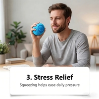 Jouet en caoutchouc souple Smiley - une balle en peluche à effet apaisant et décompressant, disponible en stock
