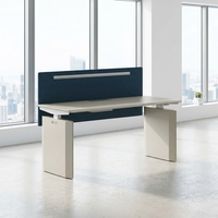 Bureau de travail moderne 2 places de qualité E0, écologique, modulaire, réglable, avec quincaillerie allemande importée, ergonomique pour la maison ou le bureau d'équipe