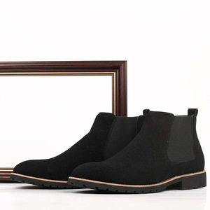 Botas de poliuretano para hombre, tallas grandes (tallas 40-48) |   Botas <span class=keywords><strong>Chelsea</strong></span> de caña baja para la moda de invierno |   Zapatos Casuales Antideslizantes Sin Cordones - Product Image 1