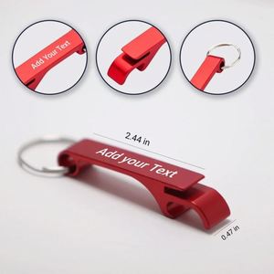 Custom Metal <b>Keychain</b> Bottle Opener, Set of Metal Marketing <b>Keychain</b> Party Favors, <b>Personalized</b> Bottle Opener - Product Image 3