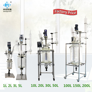 SF-100L अनुकूलित डबल लेयर जैकेट ग्लास रिएक्टर मिश्रण पोत प्रयोगशाला रासायनिक प्रतिक्रिया केटल ढक्कन एगिटर मोटर कोर - Product Image 4
