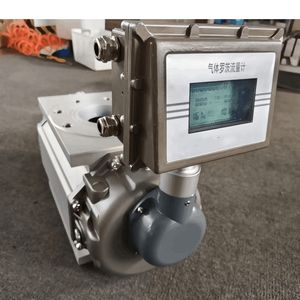 Flowmeter Volumetrik Digital Stainless Steel yang Dapat Disesuaikan, Flowmeter Gas Roots untuk Media Udara, OEM +/-1% Flange - Product Image 5