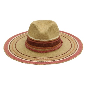 Sombrero de Panamá de ala ancha y grande <span class=keywords><strong>para</strong></span> <span class=keywords><strong>mujer</strong></span>, colorido, personalizado, de papel, flexible, paja, nuevo diseño, <span class=keywords><strong>2022</strong></span> - Product Image 2