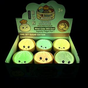 Jouet Squishy Bao Bun Lumineux et Pailleté pour Halloween, Doux à Presser, Anti-stress, Boîte Mystère avec Cuiseur Vapeur - Entrepôt USA - Product Image 5