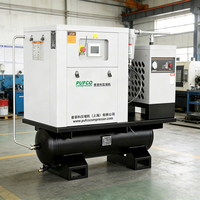 Compresor de Tornillo Rotativo Industrial PUFCO Serie Cuatro en Uno, 7.5-22kw, 10-30hp, 500l, con Secador de Aire