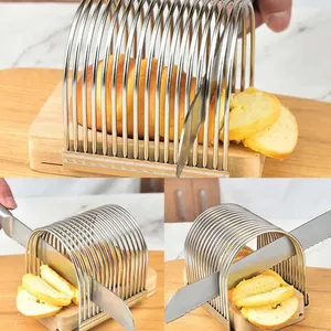 Cortador de Pan de Madera Plegable, Guía para Cortar Pan, Herramienta de Cocina para Hornear, Cortador de Pan con Bandeja Recolectora de Migas - Product Image 3