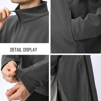 Veste de sport d'hiver pour homme, matelassée, réversible, avec fermeture éclair, imperméable, antibactérienne, pour la course à pied en plein air