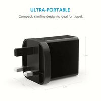 Chargeur mural rapide haute qualité QC3.0, adaptateur de charge rapide avec prises UK/EU/US
