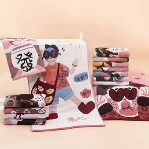 Nouvelle <span class=keywords><strong>serviette</strong></span> <span class=keywords><strong>de</strong></span> visage jacquard à motif <span class=keywords><strong>de</strong></span> dessin animé, <span class=keywords><strong>grande</strong></span> <span class=keywords><strong>serviette</strong></span> <span class=keywords><strong>de</strong></span> toilette pour adultes, <span class=keywords><strong>serviette</strong></span> en gaze pour hommes et femmes, vente en gros directe du fabricant - Product Image 2