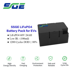 แบตเตอรี่ลิเธียมสำหรับยานพาหนะน้ำหนักเบา 12 กก. 60V 24Ah ความต้านทานภายใน ≤100 ม. ให้พลังงานที่เสถียรสำหรับจักรยานไฟฟ้า - Product Image 1