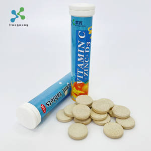 โลโก้ที่กําหนดเองการดูแลสุขภาพร่างกายอาหารเสริมวิตามินซี + สังกะสี + วิตามิน D3 เม็ดฟู่ - Product Image 6