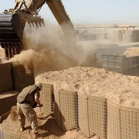 Mur de défense en gabions soudés, barrière de protection en treillis métallique, prix du mur de défense en gabions