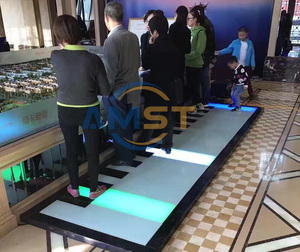 พื้นเต้นรำ LED แบบอินเทอร์แอคทีฟพร้อมเซ็นเซอร์วัดแรงกด เสียงกระตุ้นไฟ RGB ปุ่มเปียโน LED สำหรับงานแต่งงาน - Product Image 5