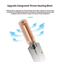 Rakitan nosel baja keras hot-end yang ditingkatkan, tahan aus pada suhu tinggi, dapat dilepas, aksesori printer 3D extruder