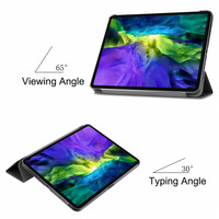 Étui ultra-fin pour tablette 11 pouces pour iPad Pro 11 2020, triple pliage, multi-angles, réveil/veille automatique, coque intelligente pour tablette