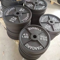 LB KG Fitness Gym Equipment Plaques d'haltérophilie Plaques d'haltères Plaques en fonte