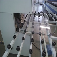 Machine à chanfreiner le verre Parker Machinery 45 degrés, bande abrasive croisée, moteur 2,5 kW, 380 V/220 V, traitement du verre isolant 3-19 mm