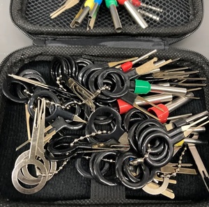 76pcs Thiết bị đầu cuối <span class=keywords><strong>ejector</strong></span> <span class=keywords><strong>Kit</strong></span> Pin extractor công cụ thiết lập phát hành dây điện nối puller sửa chữa Key loại bỏ công cụ - Product Image 2