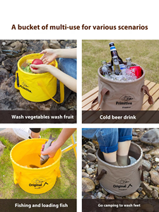 Buiten Opvouwbare Emmer Draagbare 10l Watertank Met Grote Capaciteit 3Mm Dik Voor Reizen En Auto Opslag - Product Image 4