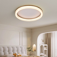 Luminaire suspendu LED en aluminium doré/gris de style moderne pour salon de villa avec lumière blanc chaud, installation facile
