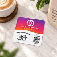 NFC-Aufkleber mit Smart-NFC-Chip und QR-Code, 10x10cm Quadratischer Tischaufkleber für Großhandel OEM ODM Bestellungen