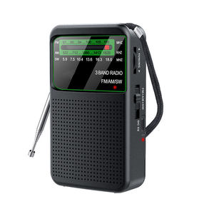 วิทยุพกพาขนาดเล็ก รุ่น Factory 3 Band FM AM SW  วัสดุพลาสติก แบตเตอรี่แบบชาร์จได้ 1000mAh ค้นหาคลื่นอัตโนมัติ หน้าจอแสดงผล ใช้ได้ทั้งภายในและภายนอกอาคาร - Product Image 6