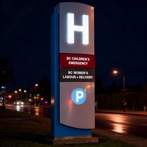 Insegna Pubblicitaria Personalizzata per Esterni, Illuminata, Autoportante, con Cornice in Alluminio, Lightbox <span class=keywords><strong>LED</strong></span> a Doppia Faccia, Insegna a Pilone - Product Image 2