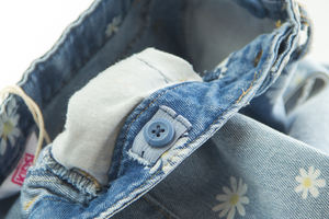 Personalizzabile stampato graziose margherite fiori luce blu lavato cotone Denim ragazze Jeans <span class=keywords><strong>pantaloni</strong></span> - Product Image 4