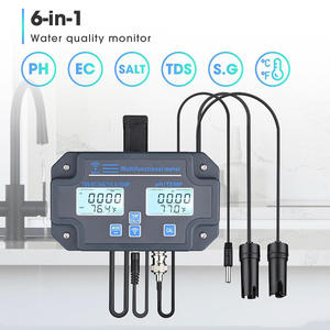 Slimme 6-In-1 Wifi <span class=keywords><strong>Aquarium</strong></span> <span class=keywords><strong>Monitor</strong></span> Digitale Zoutgehalte Meter Ph/Ec/Tds/Temp Logger Water Kwaliteit Tester App Afstandsbediening - Product Image 3
