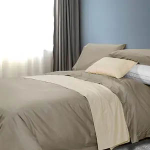 Natural Soft 100% Cotton Bedsheets Bed Sheet Covers Set Luxury Duvet Cover Bedding Set Plain Bed Spreads Comforter Sets Bedding
