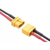 Connecteur AMASS XT60U authentique, mâle et femelle, 30A, petit, léger, plaqué or, faisceau de câbles personnalisé pour batterie de drone FPV RC