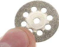 10 pièces de disques de coupe miniatures de 22 mm, accessoire pour outil rotatif, disque de coupe diamanté, compatible avec les outils rotatifs Proxxon Dremel