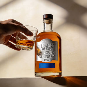 Bouteille en verre pour huile d'olive avec logo personnalisé, bouchon en liège, forme cylindrique, pour whisky, vodka, gin, tequila, <span class=keywords><strong>rhum</strong></span>, spiritueux, brandy, <span class=keywords><strong>coffret</strong></span> cadeau - Product Image 2