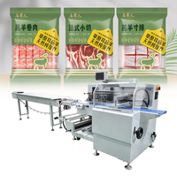 Machine d'emballage industrielle automatique horizontale SZ-280XW pour sachets coussin, 25-60 sachets/min, efficace pour l'emballage de snacks et d'algues en plastique