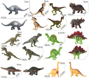 Juego de dinosaurios en 3D, juguete realista de dinosaurios - Product Image 1