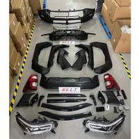 Kit carrosserie KLT de haute qualité, calandre ABS noire, kit carrosserie GR Sport, conversion de pare-chocs de voiture, 2020-2022 pour Hilux Revo