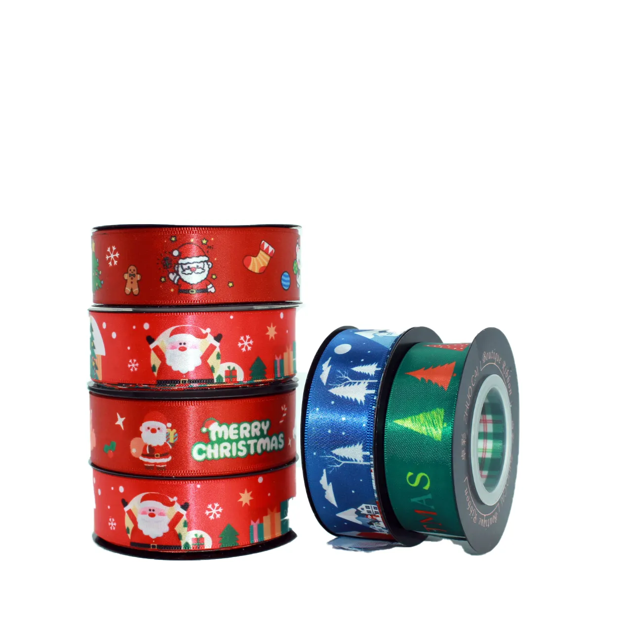 Quà Tặng Trang Trí Đặc Biệt Tổ Chức Sự Kiện Giáng Sinh Ribbon In Mô Hình Bow Trang Trí Băng 25Mm Mịn Satin Ribbon