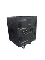 Flight case à roulettes 8U 12U 14U 16U, étui détachable ignifuge et anti-choc pour amplificateur de sonorisation de scène