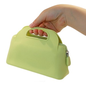 <b>Waterproof</b> Food Grade <b>Silicone</b> Makeup Storage Bag Zipper Closure Fashion Organizer Cosmetic Bag Large Capacity Eco-Friendly - Product Image 5