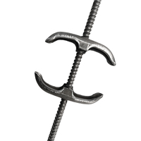 Tige de fixation pour coffrage en béton dans la construction, ancrage à écrou aile en acier de type B
