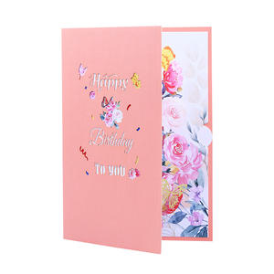 Tarjeta de Felicitación Pop-up con Corte Láser para Cumpleaños 100, 30, 60, 80, Tarjeta de Feliz Cumpleaños 3D con Nota en Blanco y Sobre - Product Image 6