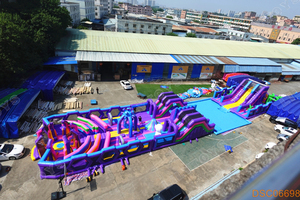 Khổng lồ Inflatable vui vẻ thành phố cho sử dụng thương mại sân chơi ngoài trời mềm chơi Kid sân chơi thiết lập ngoài trời công viên chủ đề Inflatable - Product Image 5