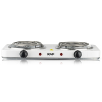 Cuisinière électrique portable, prix bas, cuisinière électrique domestique, 2 brûleurs, puissante plaque chauffante électrique