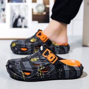 Fashion Men's Summer Outdoor Beach Sandals Dual-Purpose Soft Sole Closed Toe <strong>Slippers</strong> Non-Slip Wear-Resistant Breathable <strong>Clogs</strong> - Product Image 5
