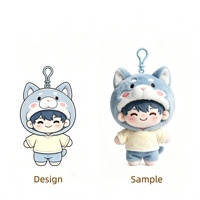 Fabricant OEM/ODM : Jouets en peluche miniatures personnalisés de la série animale, conception de prototypage, porte-clés en peluche sur mesure